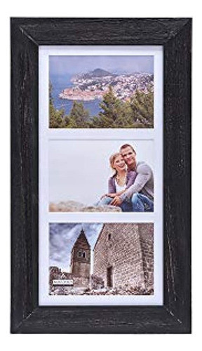 Malden 5 X 7 Madera Envejecida 3 Apertura Marco De Fotos Col 0