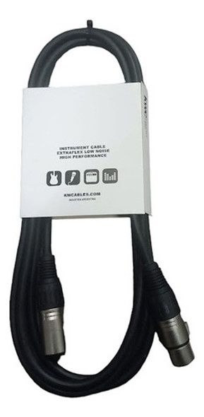 Cable Blues Kwc P/micrófono Xlr Canon-canon 3mts 1