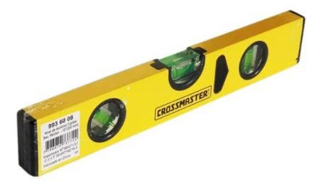 Nivel Aluminio Crossmaster  16  400mm  Amarillo 3 Burbujas 0