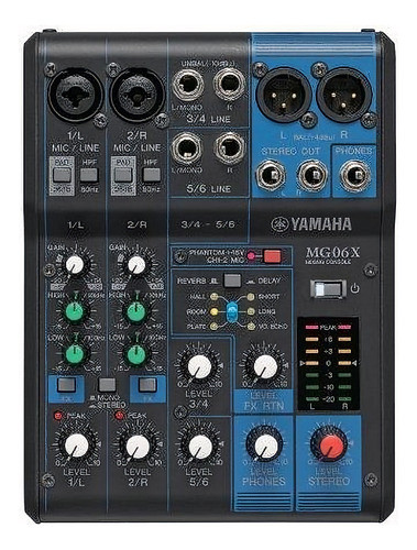 Mezclador Compacto 6 Entradas Yamaha Mg06x Efectos 0