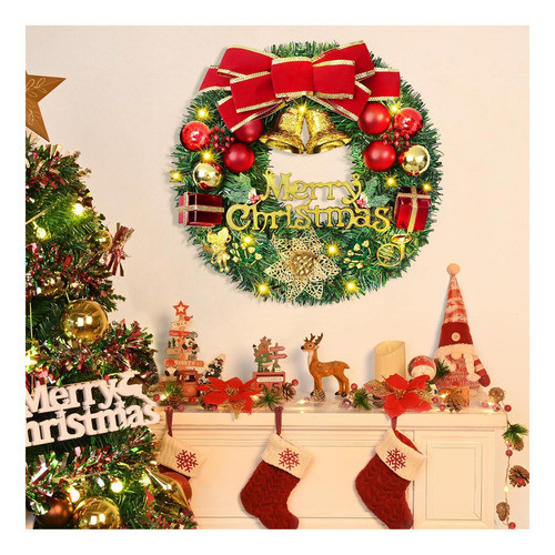 Decoración De Navidad ' Coronas De Navidad Para Puerta 12 De 1