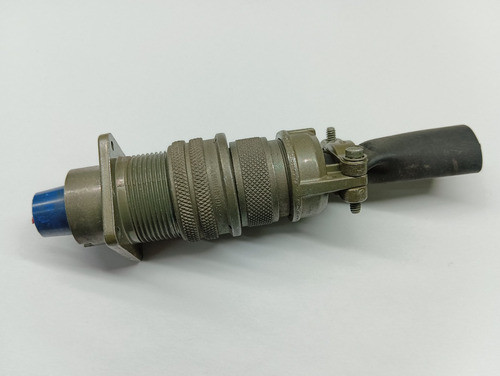 Conector Amphenol 1 Pin A Rosca Militar. Macho Cable H/chasi 0