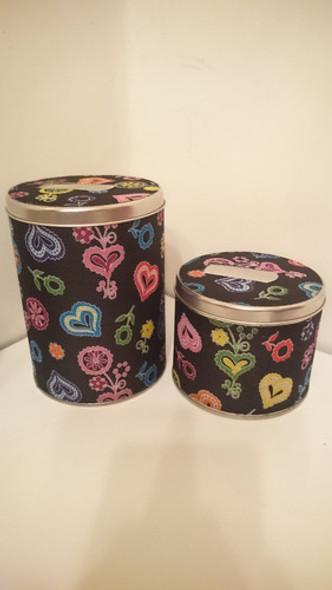 Yerbera Y Azucarera Juego De Latas Forradas Ecocuero 1