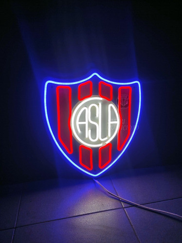 Cartel En Neón Led Escudo San Lorenzo Deco-luminoso - Futbol 1