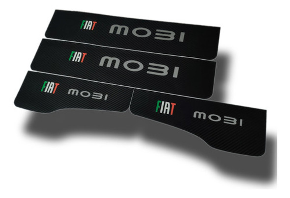 Protector Cubre Zocalos Carbono Fiat Mobi Envio Gratis 0
