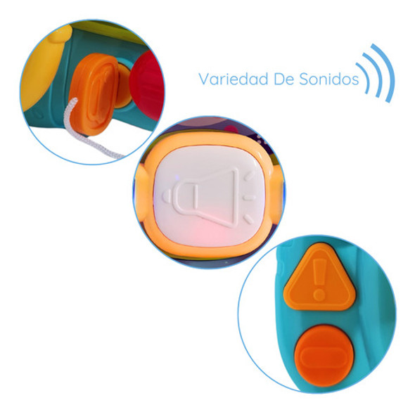 Volante Con Bocina Luz Sonido Juguete Didáctico Explorer Fan 1