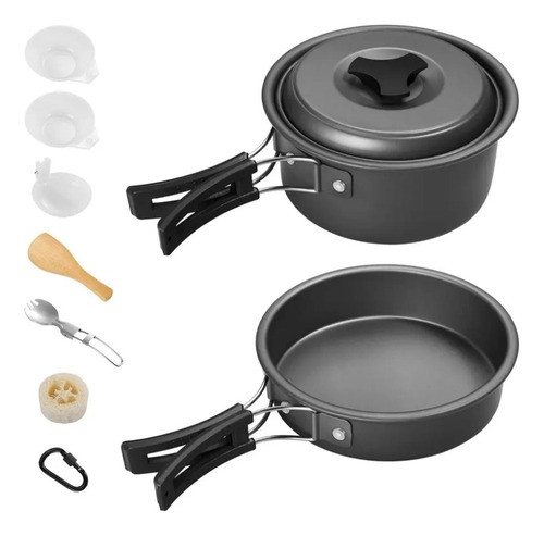 Set De Ollas Para Camping Con Accesorios 0