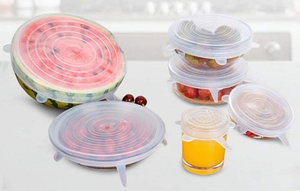 Tapas De Silicona Para Alimentos X6 Reutilizable 1 Tapas De Silicona Para Alimentos X6 Reutilizable 1