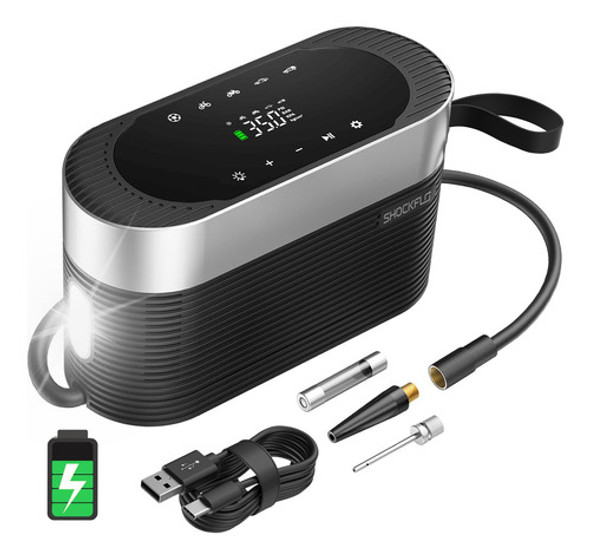 Shockflo Inflador De Neumticos Inalmbrico, Compresor De Aire 0 Shockflo Inflador De Neumticos Inalmbrico, Compresor De Aire 0