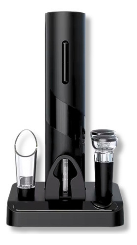 Kit Vino Sacacorchos Automático +tapón De Sellado Y Aireador 0