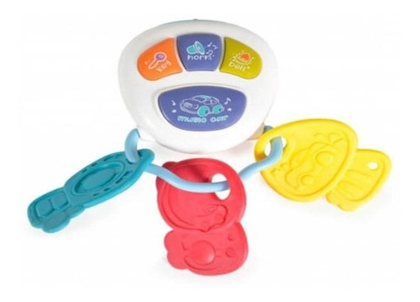 Llavero De Auto Musical 855-73a Blanco Yop 0