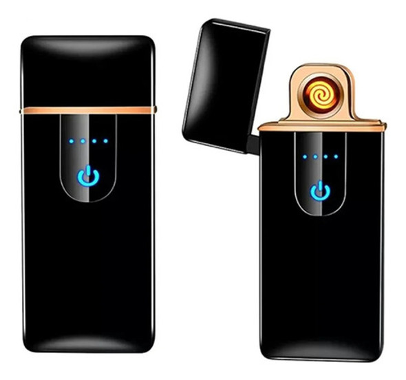 Encendedor Electrico Recargable Boton Tactil Cigarrillos 0