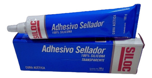Sellador Silicona 100% Acetica Siloc Transparente X 100 G 0
