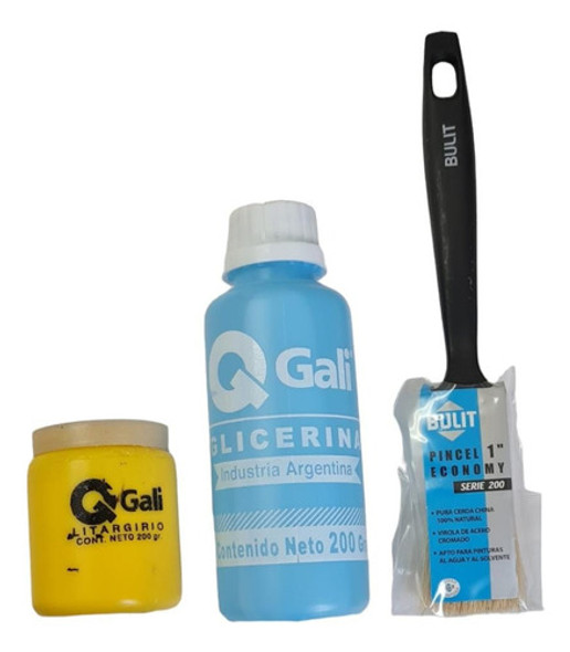Combo Litargirio 200grs Mas Glicerina 200grs Mas Pincel 1 0