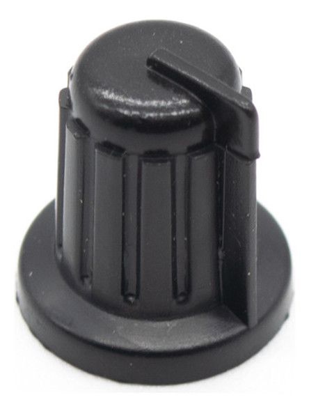 5 Perillas Potenciometro Negra 18mm X 21mm Eje Estriado 0