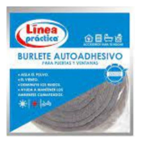 Burleta Autohadesivo P/ Puertas Y Ventanas 5m X 20mm X 15mm 0