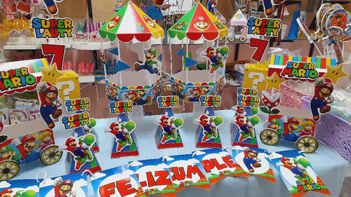 Cotillón Accesorios Candy Bar Mario Bross 0