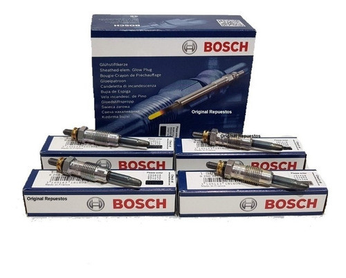 Kit 4 Bujias Bosch Calentadora Vw  Gol Country 1.6 Diesel 0