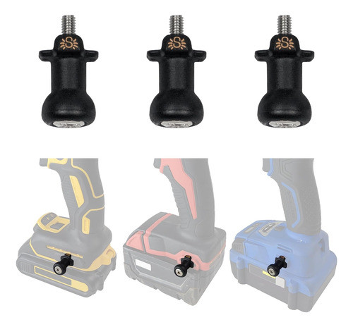 Soporte Para Taladro, Pack De 3, Se Fija Al Lado, 8x5x2cm 0