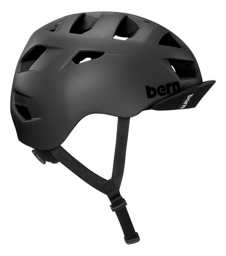 Bern, Casco Allston Con Visera Abatible, Negro Mate, Grande 1