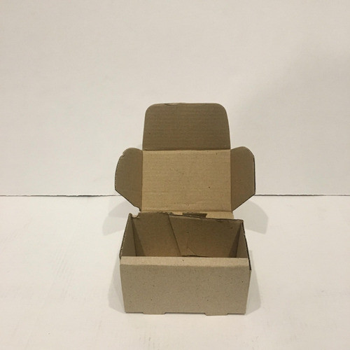 Pack 50 Cajas 7x7x7cm En Microcorrugado Color Kraft Cs 1