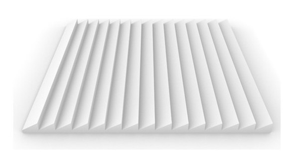Panel Acústico Absorbente Saw Ignifugo Premium Blanco 3cm 1