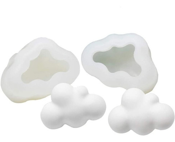 Molde Silicona Para Resina Epoxy Nube Chica Vela Jabon 1
