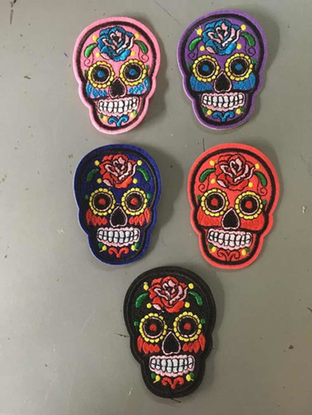Apliques De Calaveras Colores X 10 Unidades 0