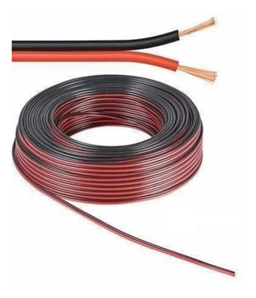 Cable Para Parlante Rojo Y Negro 2 X 1 Mm X Metro Ofc 0