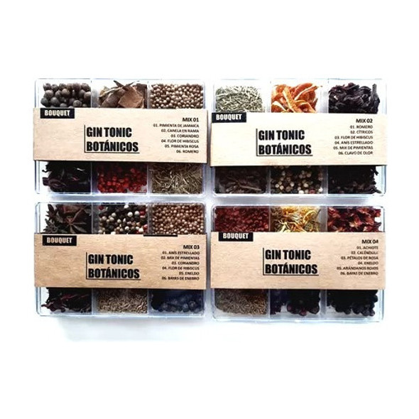Mixología Gin Tonic Infusiones Combo 4 Cajas 0