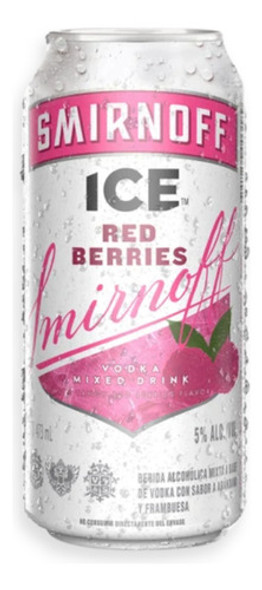 Smirnoff Vodka Ice Red Berries Mixed Drink Lata 473ml 0