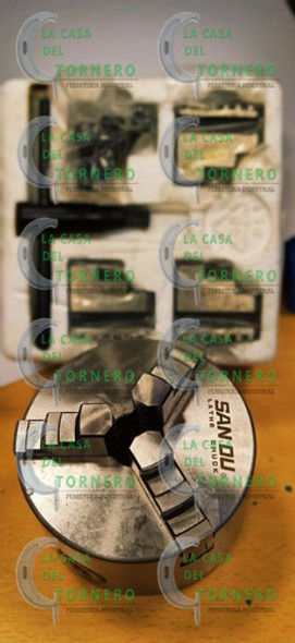 Plato Para Torno 100mm Doble Jgo De Mordazas Autocentrantes 1