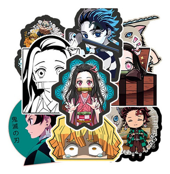 Pack Stickers Vinilo Demon Slayer Kimetsu No Yaiba 0