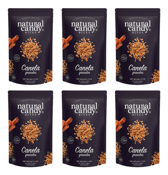 Pack X 6 Granola Canela Natural Candy 200 G 0