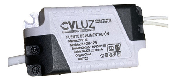 Fuente De Alimentación Led Driver Panel De 12w Led 0