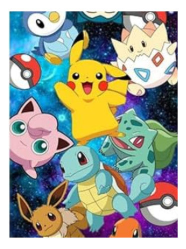 Kit Pintura De Diamantes 5d Pokémon Mod 2 30x40 0