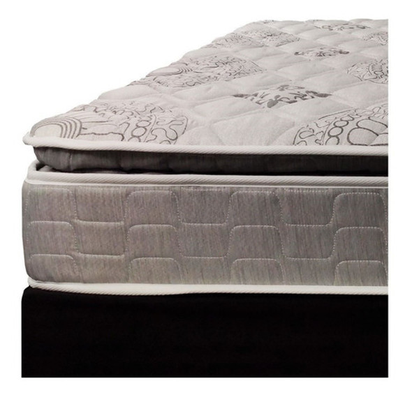 Sommier 1 Plaza Y Media Espuma Densidad 33 130kg Pillow Top 1