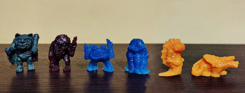 Lote 6 Miniaturas Bad Eggz Bunch Huevo Malo Replicas Resina 0