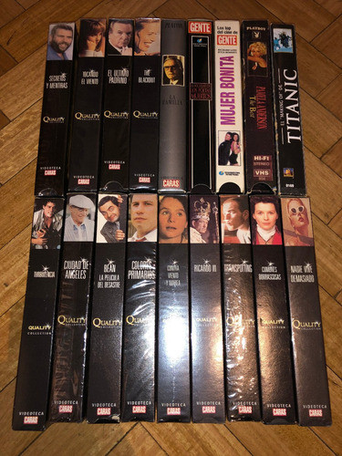 Pack 18 Videos Vhs Coleccion Caras Quality 0