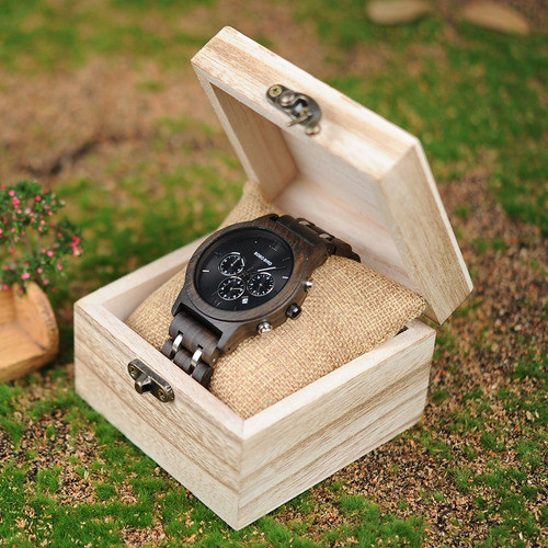 Bobo Bird Relojes De Madera Para Hombre Correa De Metal De M 1