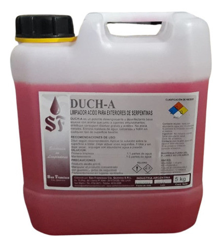 Limpiador Acido Para Exteriores De Serpentinas Duch-a 0