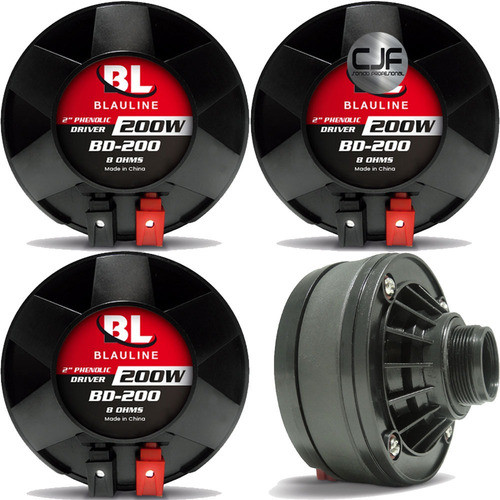 4 Driver Blauline Bd 200 Bobina 2 8ohm 200w 105db 16khz Cjf 0