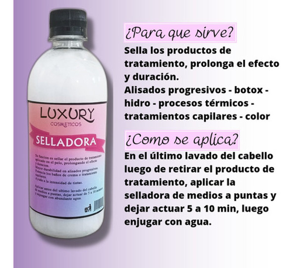 1litro Crema Selladora Para Alisado Brushing Progresivo 1