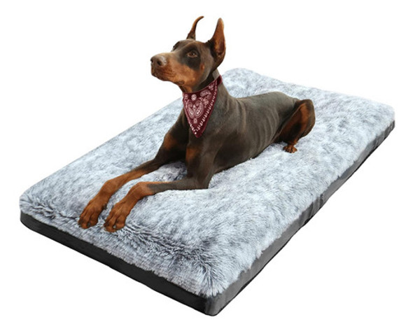 Cama Para Perros Grande Gris 91x58cm Lavable Con Forro Extra 0 Cama Para Perros Grande Gris 91x58cm Lavable Con Forro Extra 0