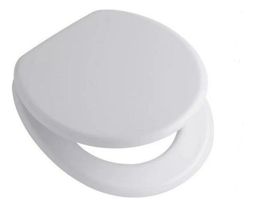 Asiento Tapa Inodoro Mdf Laqueado Blanco Modelo Universal 0