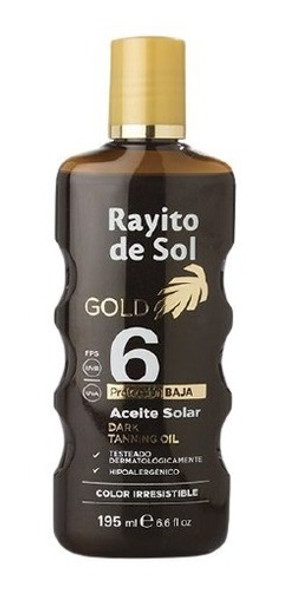 Aceite Solar Rayito De Sol Fps6 195 Ml Bronceador 0