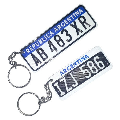 Llavero Personalizado Patente / Matricula 0