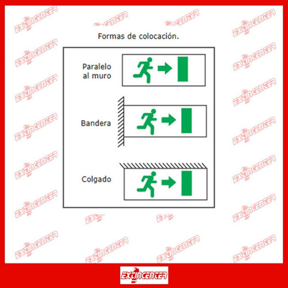 Cartel De Salida Señalizador Led Luminoso Señalización 1