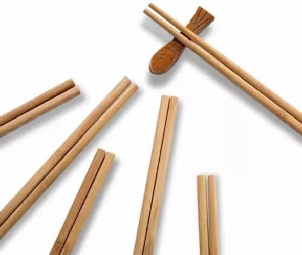 Set Palitos Chinos Palillos Orientales  De Bambú X10 Pares 1