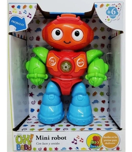 Mini Robot C/sonidos P/bebés Ok Baby Okbb0164 0
